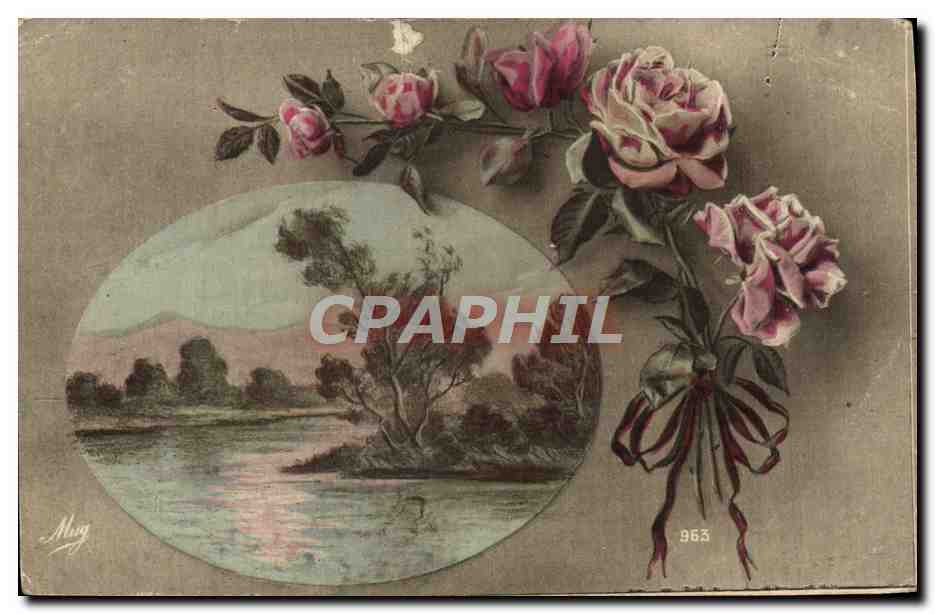 CPA Fantaisie Fleurs 