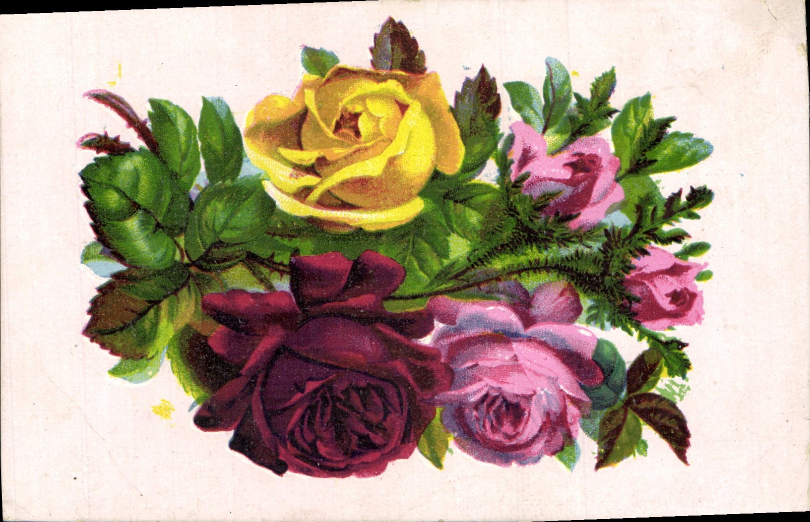 CPA Fantaisie Fleurs 