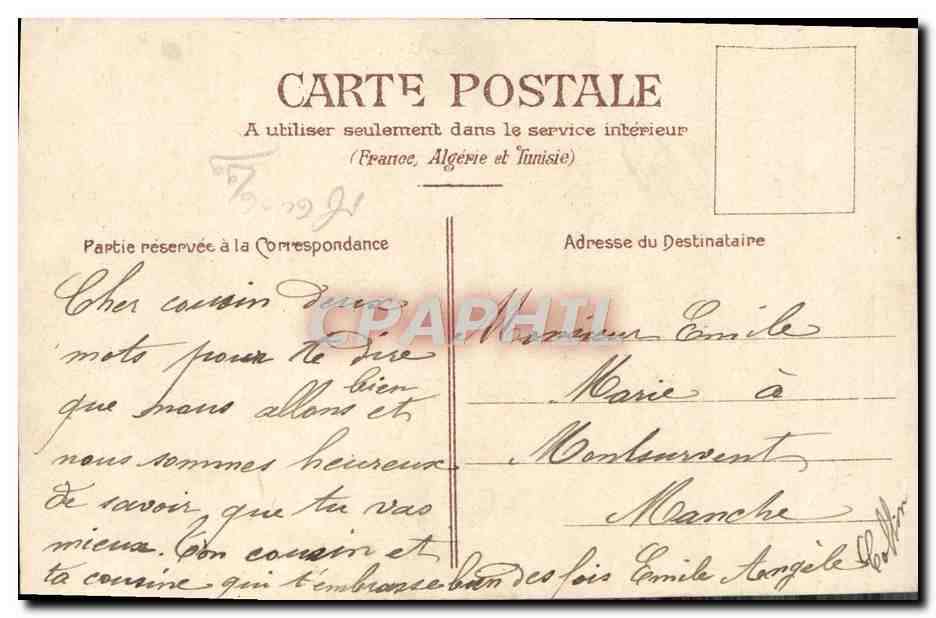 CPA Fantaisie Fleurs  — Verso