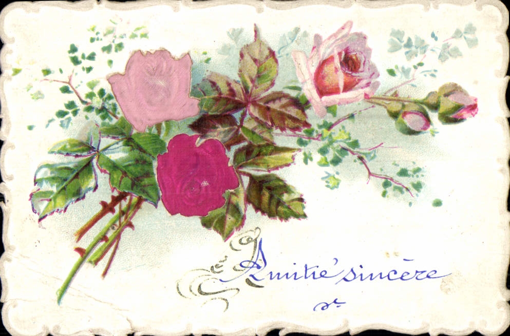 CPA Fantaisie Fleurs 