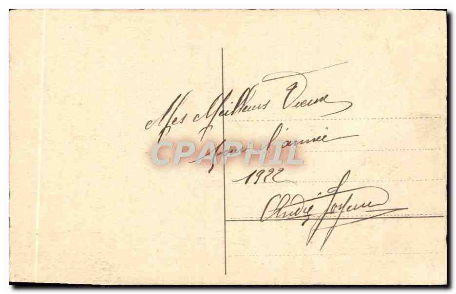 CPA Fantaisie Fleurs  — Verso