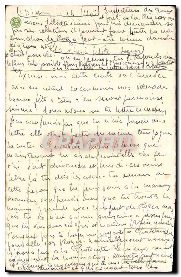 CPA Fantaisie Fleurs  — Verso