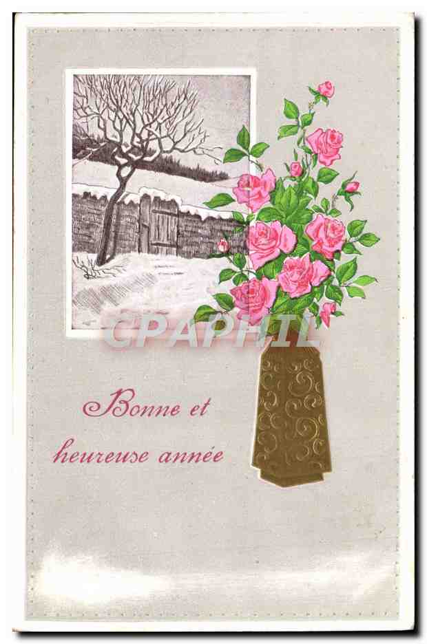 CPA Fantaisie Fleurs 