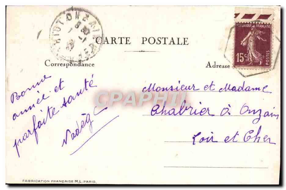 CPA Fantaisie Fleurs  — Verso