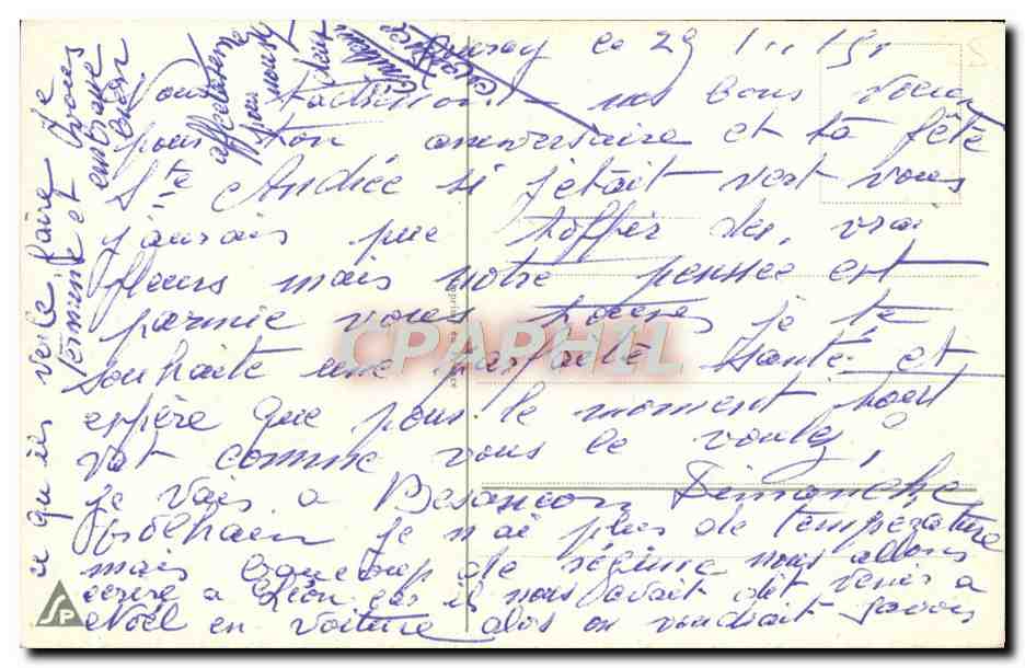 CPA Fantaisie Fleurs  — Verso