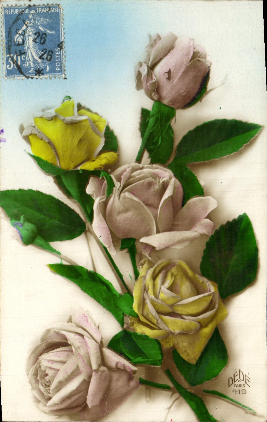 CPA Fantaisie Fleurs 
