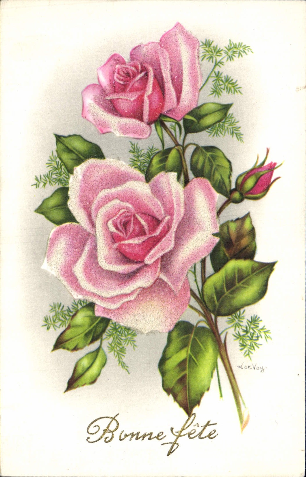 CPA Fantaisie Fleurs 