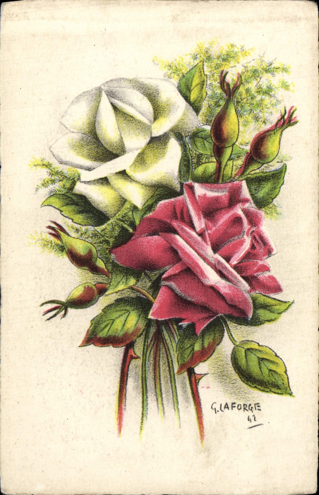 CPA Fantaisie Fleurs 