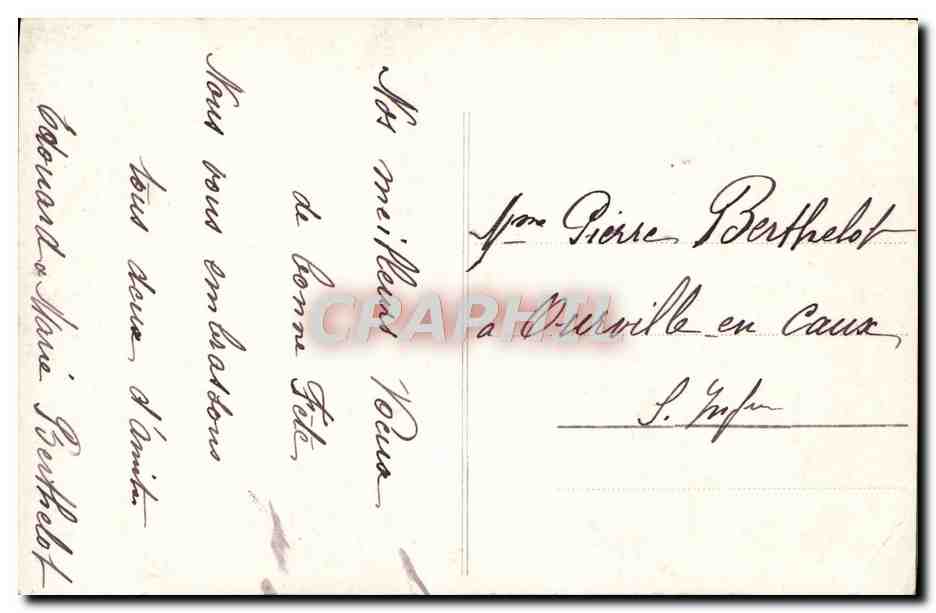 CPA Fantaisie Fleurs  — Verso