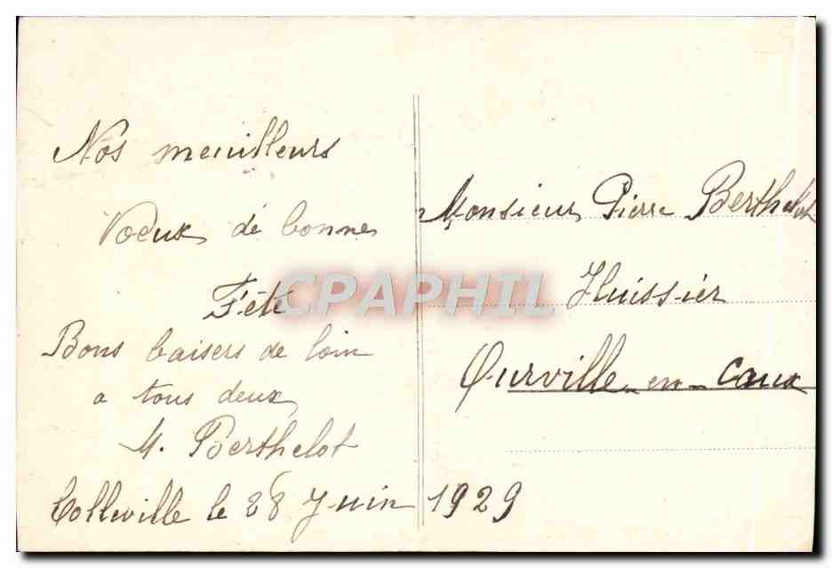 CPA Fantaisie Fleurs  — Verso