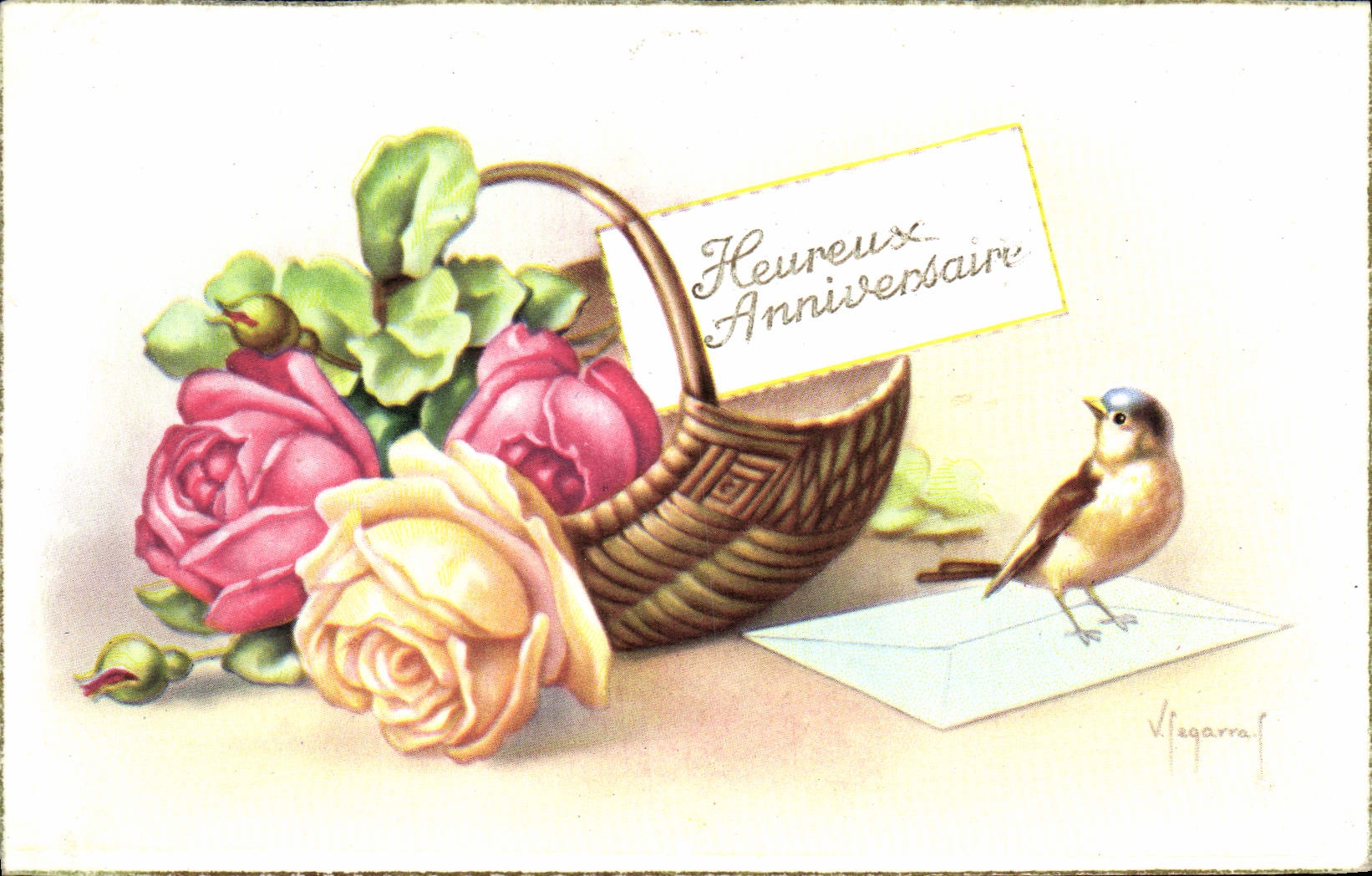 CPA Fantaisie Fleurs 