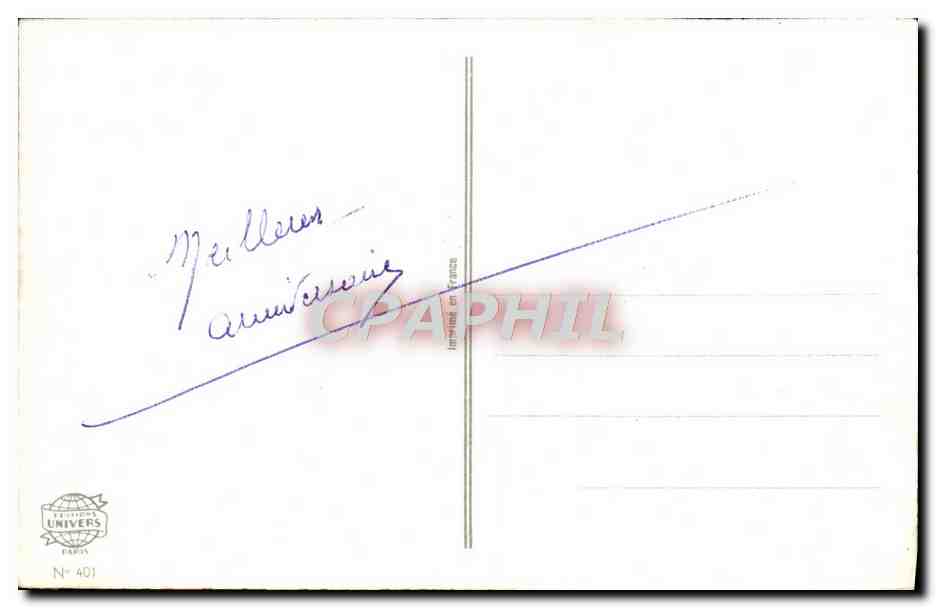 CPA Fantaisie Fleurs  — Verso