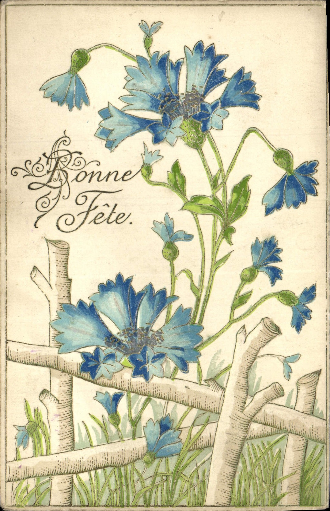 CPA Fantaisie Fleurs 