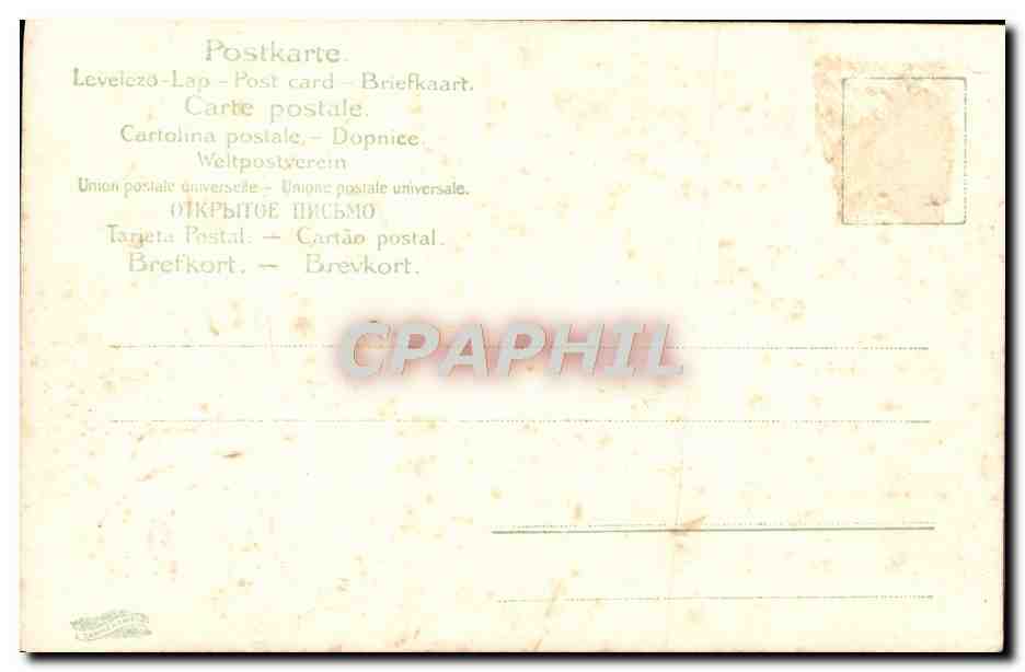 CPA Fantaisie Fleurs  — Rückseite