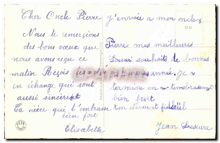 CPA Fantaisie Fleurs Muguet — Verso