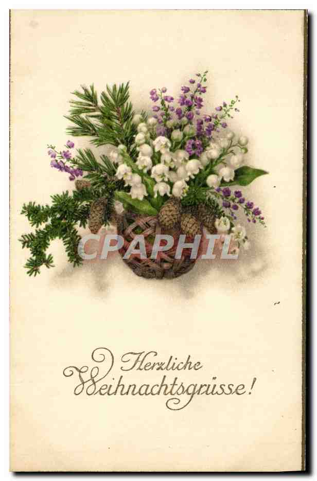 CPA Fantaisie Fleurs Muguet