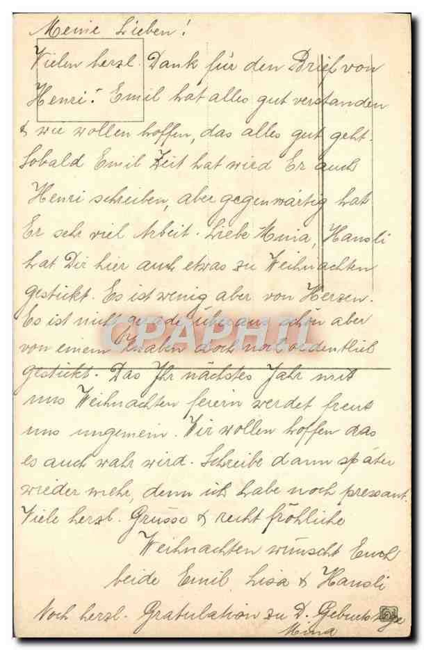 CPA Fantaisie Fleurs Muguet — Verso