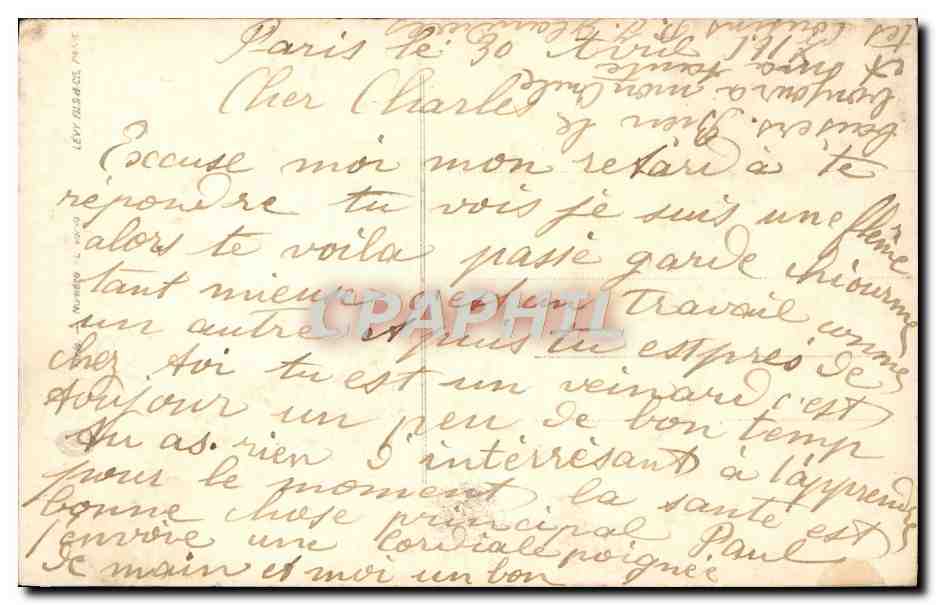 CPA Fantaisie Fleurs Muguet — Verso