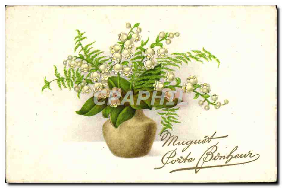CPA Fantaisie Fleurs Muguet