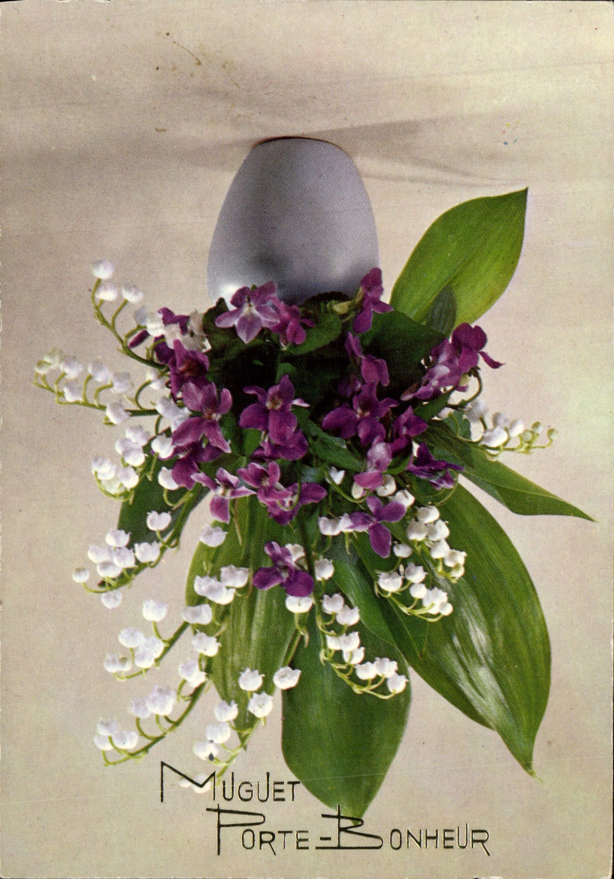 CPA Fantaisie Fleurs Muguet