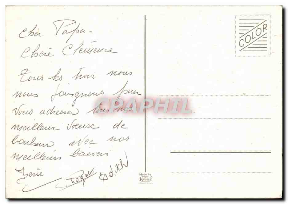 CPA Fantaisie Fleurs Muguet — Verso