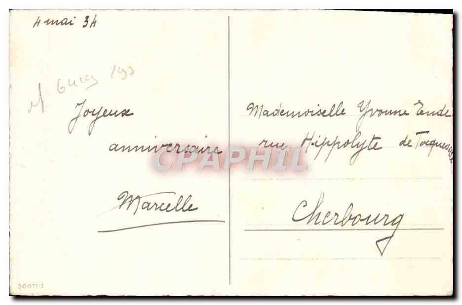 CPA Fantaisie Fleurs Muguet — Verso