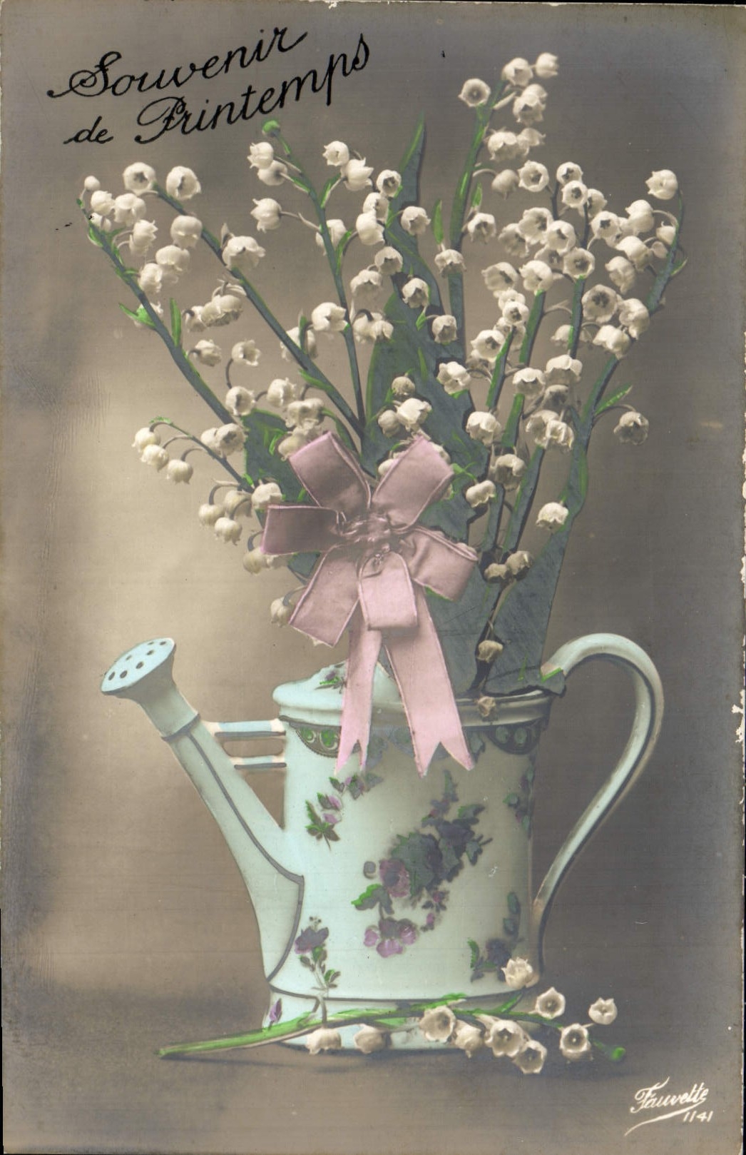 CPA Fantaisie Fleurs Muguet