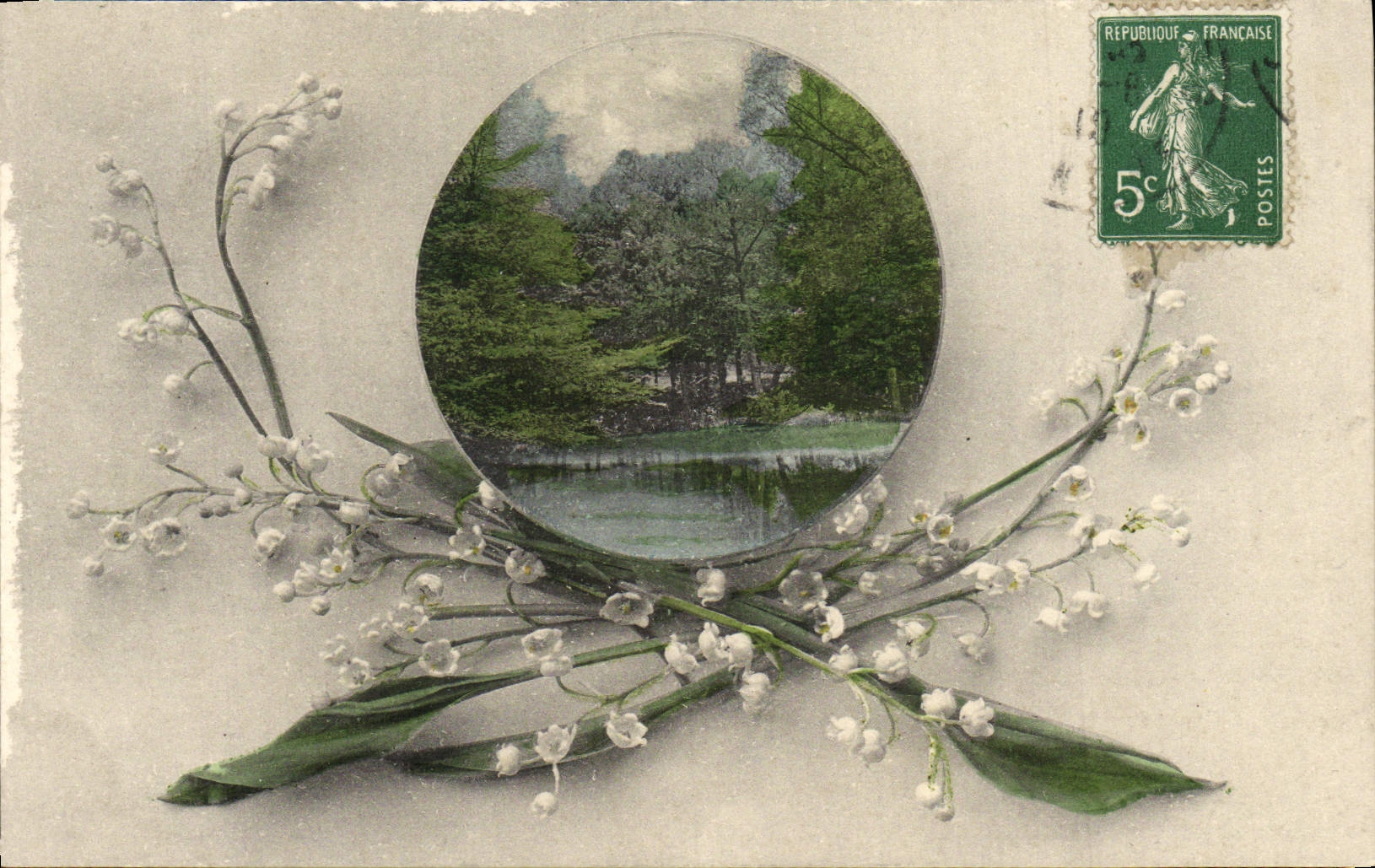 CPA Fantaisie Fleurs Muguet