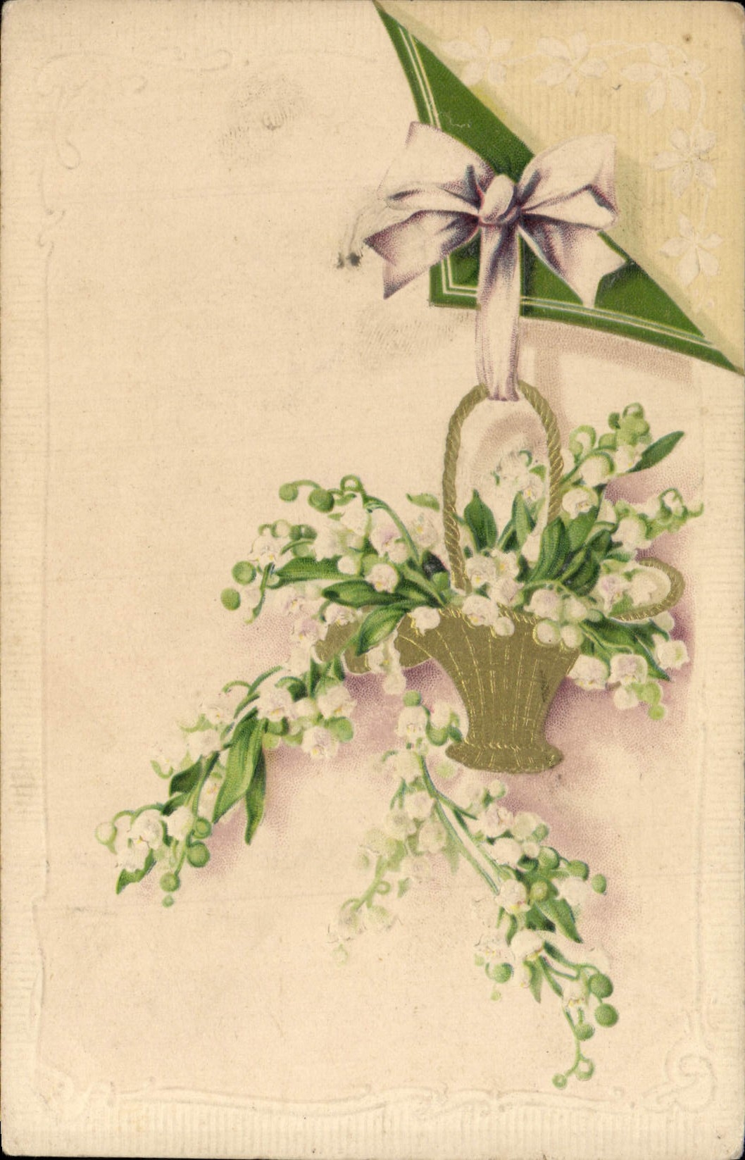 CPA Fantaisie Fleurs Muguet