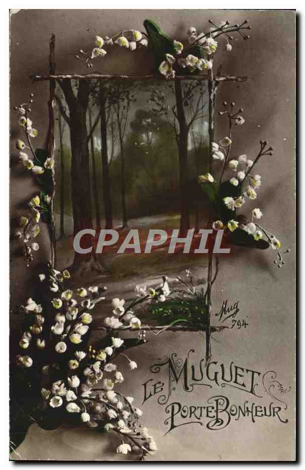 CPA Fantaisie Fleurs Muguet