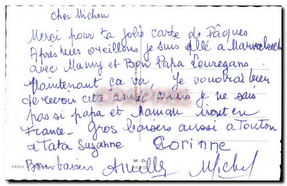 CPA Fantaisie Fleurs Muguet — Verso