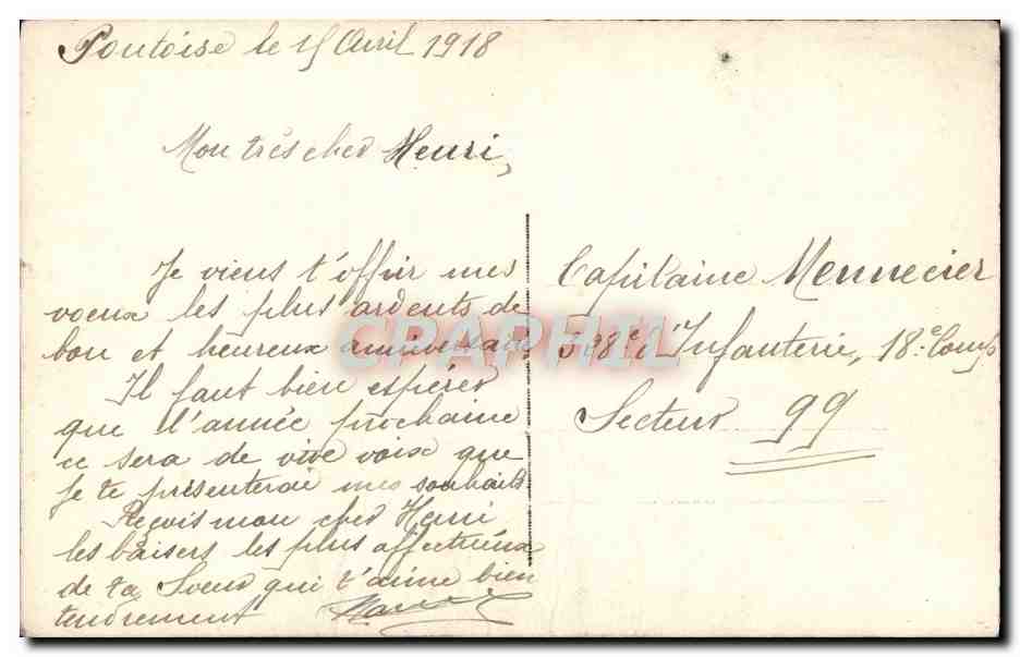 CPA Fantaisie Fleurs Femme Muguet — Verso
