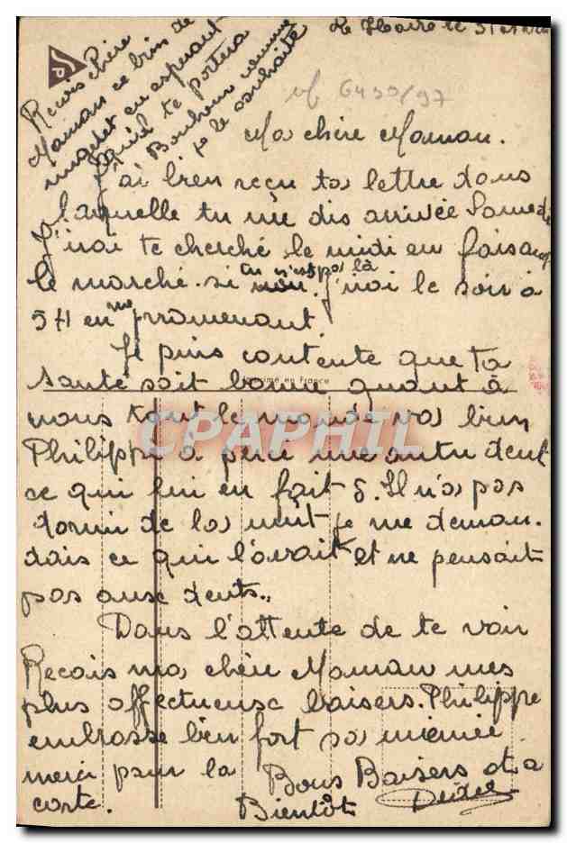 CPA Fantaisie Fleurs Muguet — Verso