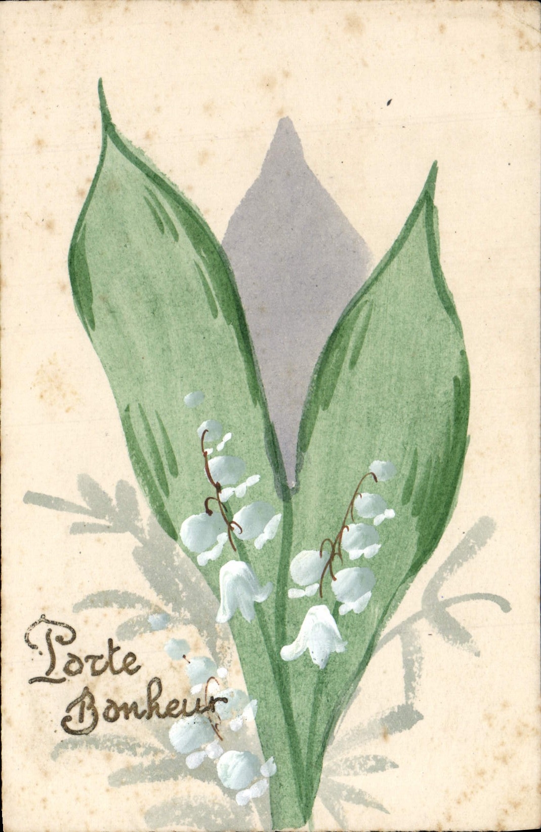 CPA Fantaisie Fleurs Muguet