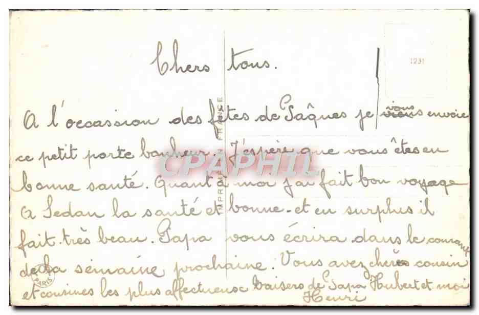 CPA Fantaisie Fleurs Muguet — Verso