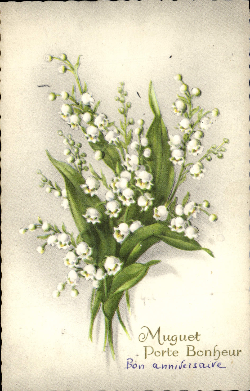 CPA Fantaisie Fleurs Muguet