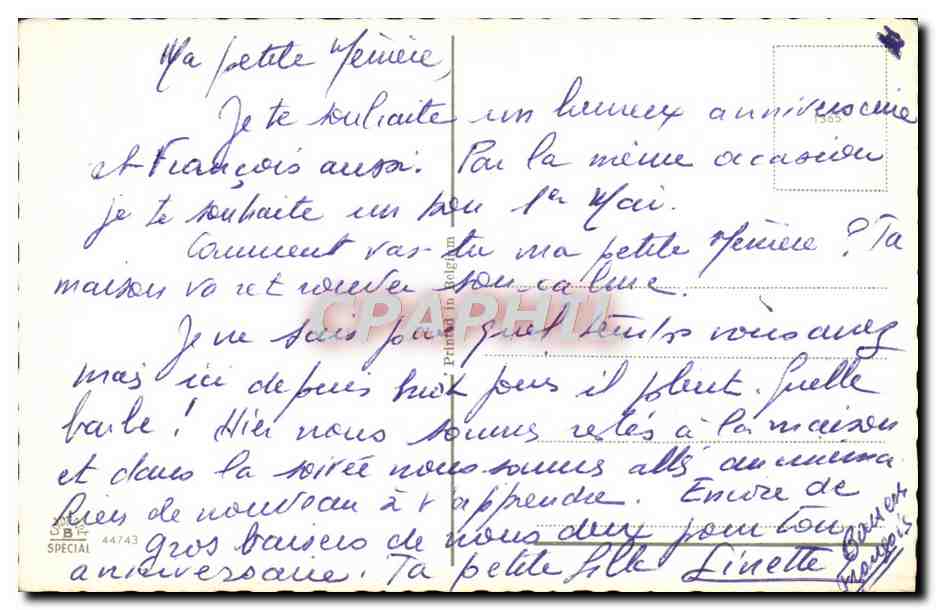 CPA Fantaisie Fleurs Muguet — Verso