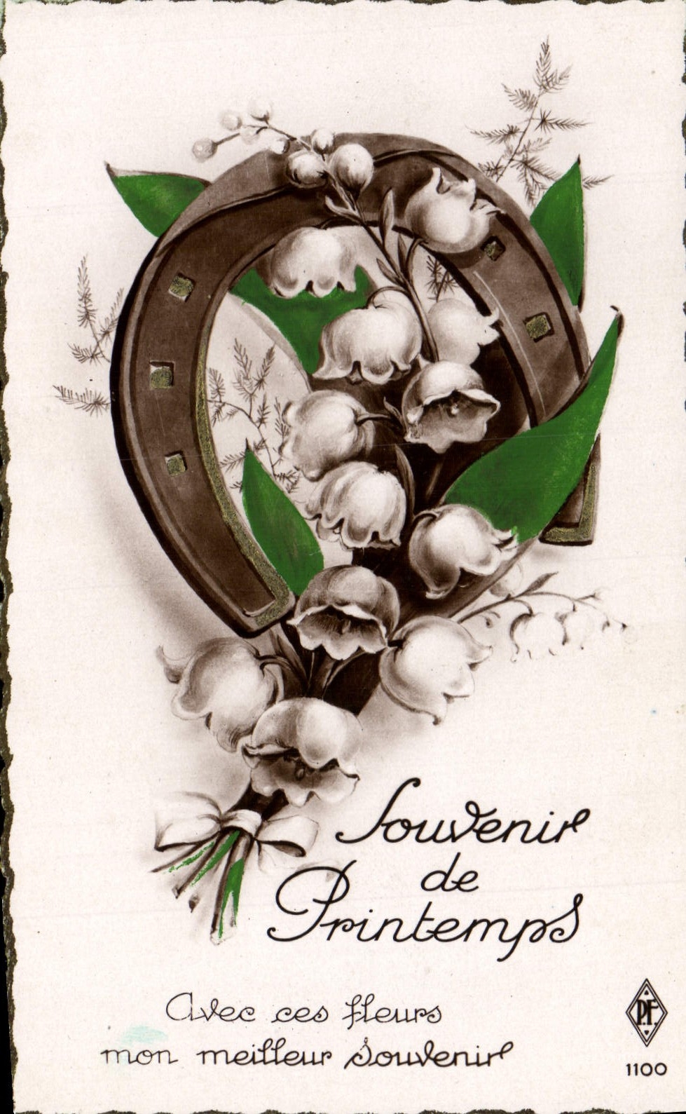 CPA Fantaisie Fleurs Muguet