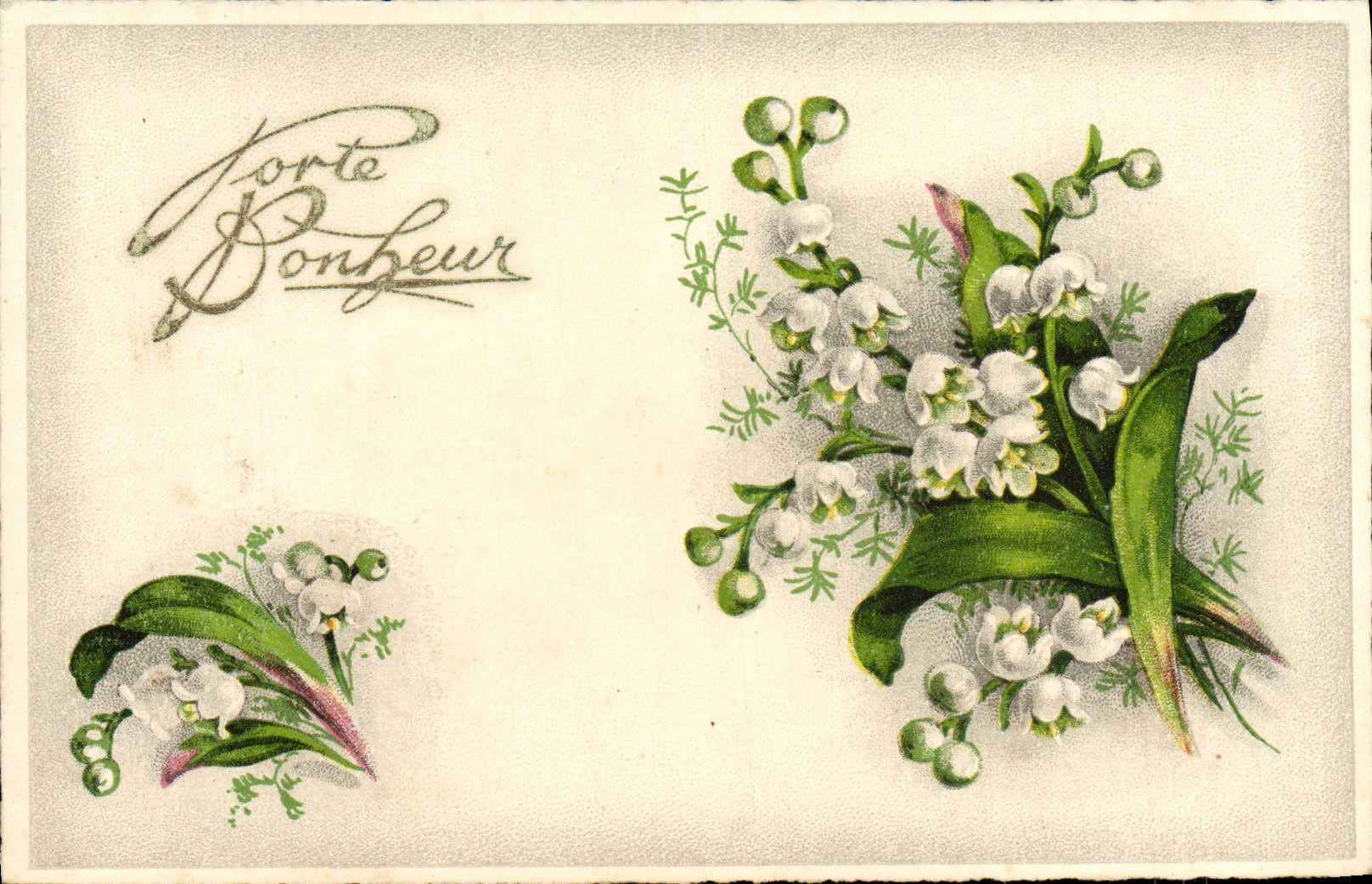 CPA Fantaisie Fleurs Muguet