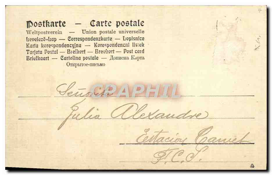 CPA Fantaisie Fleurs Muguet — Verso