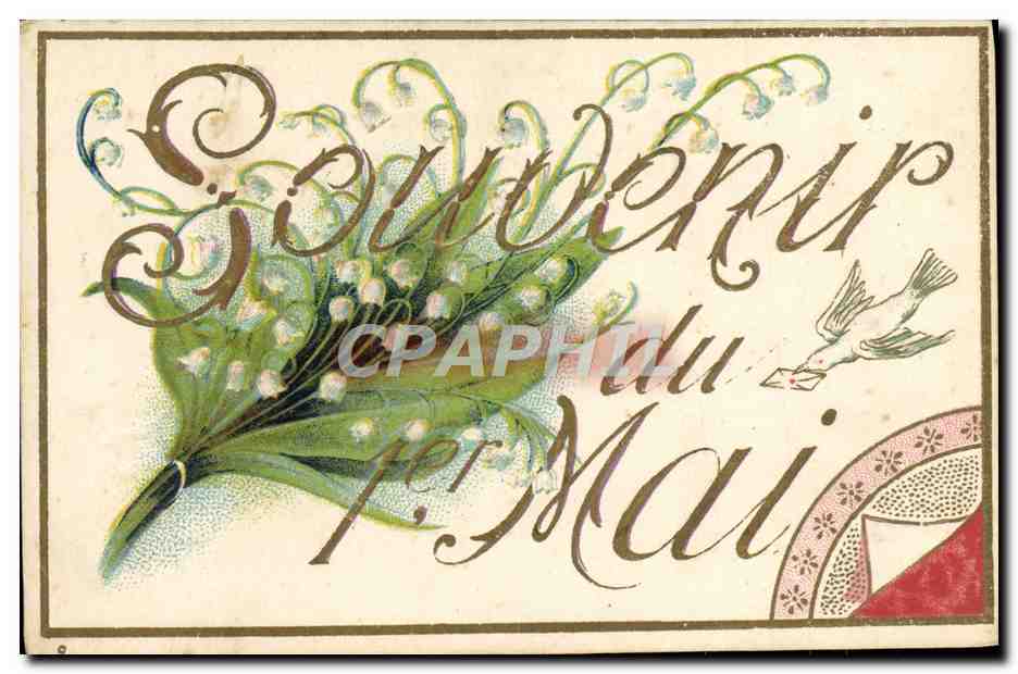 CPA Fantaisie Fleurs Muguet