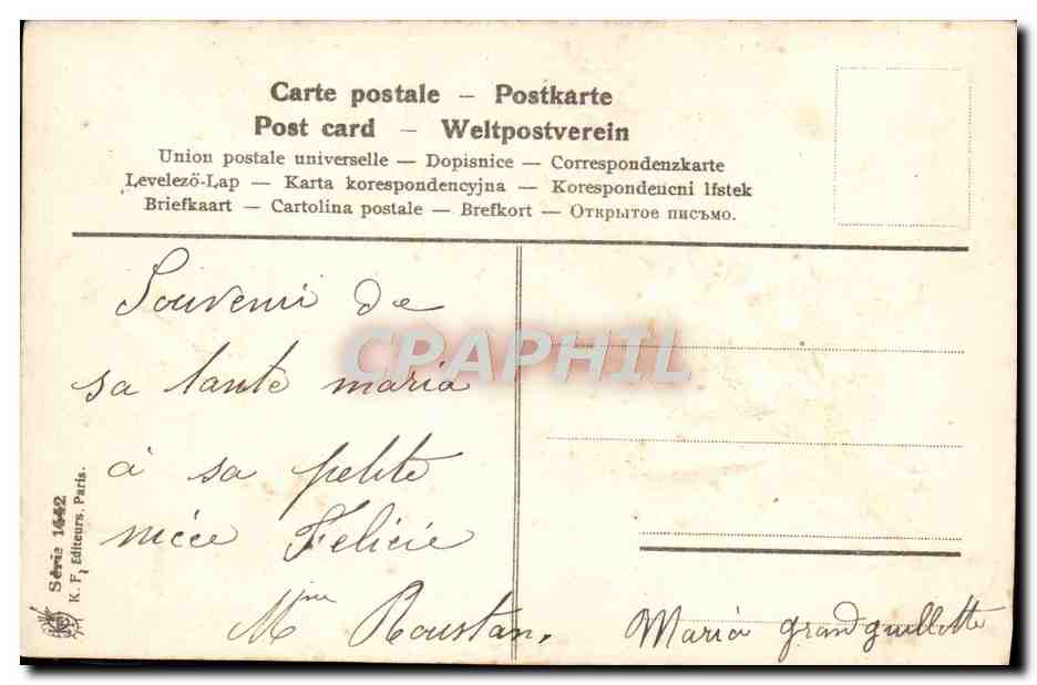 CPA Fantaisie Fleurs Muguet — Rückseite