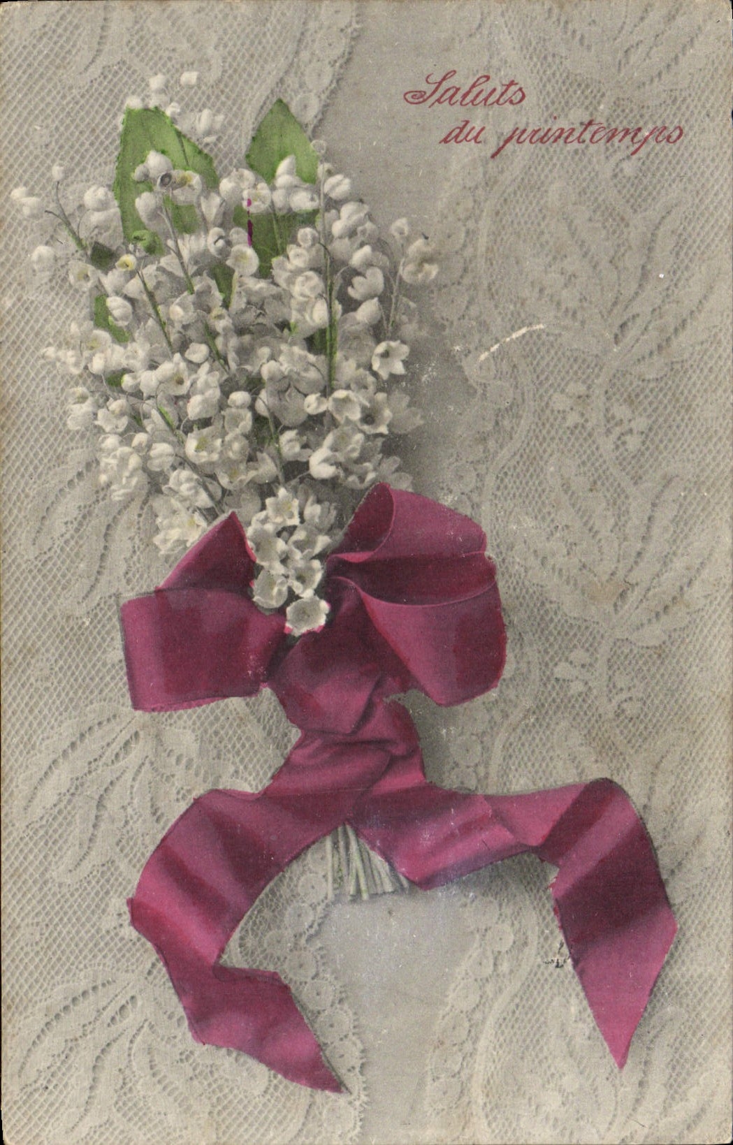 CPA Fantaisie Fleurs Muguet