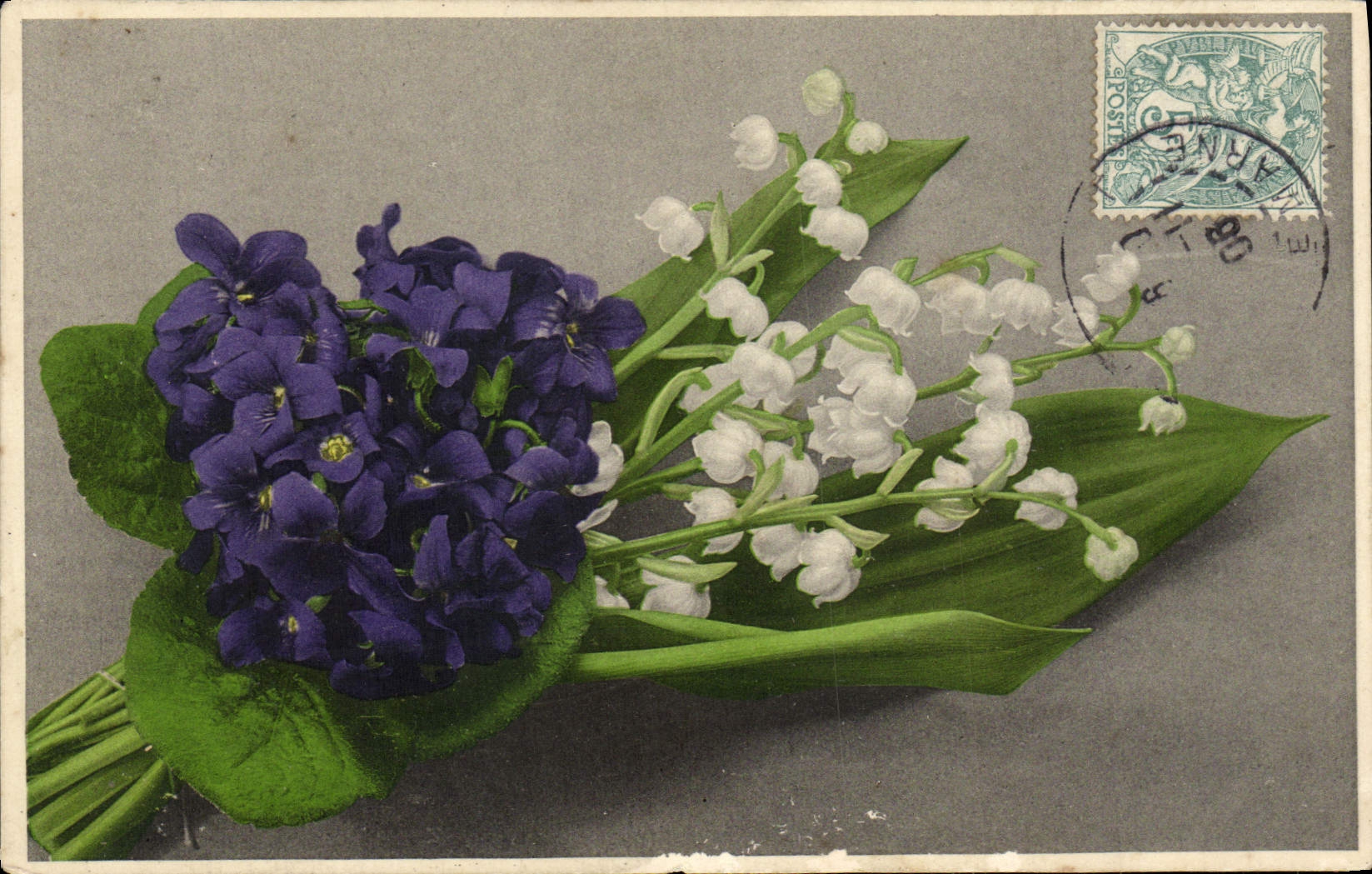 CPA Fantaisie Fleurs Muguet