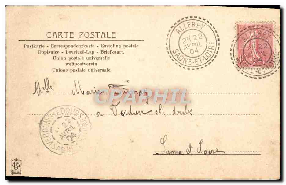 CPA Fantaisie Fleurs Muguet — Back