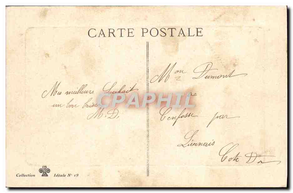 CPA Fantaisie Fleurs Muguet — Back