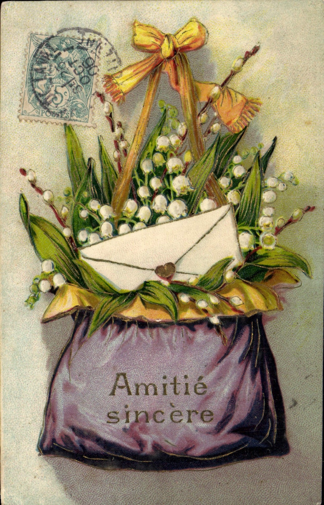 CPA Fantaisie Fleurs Muguet
