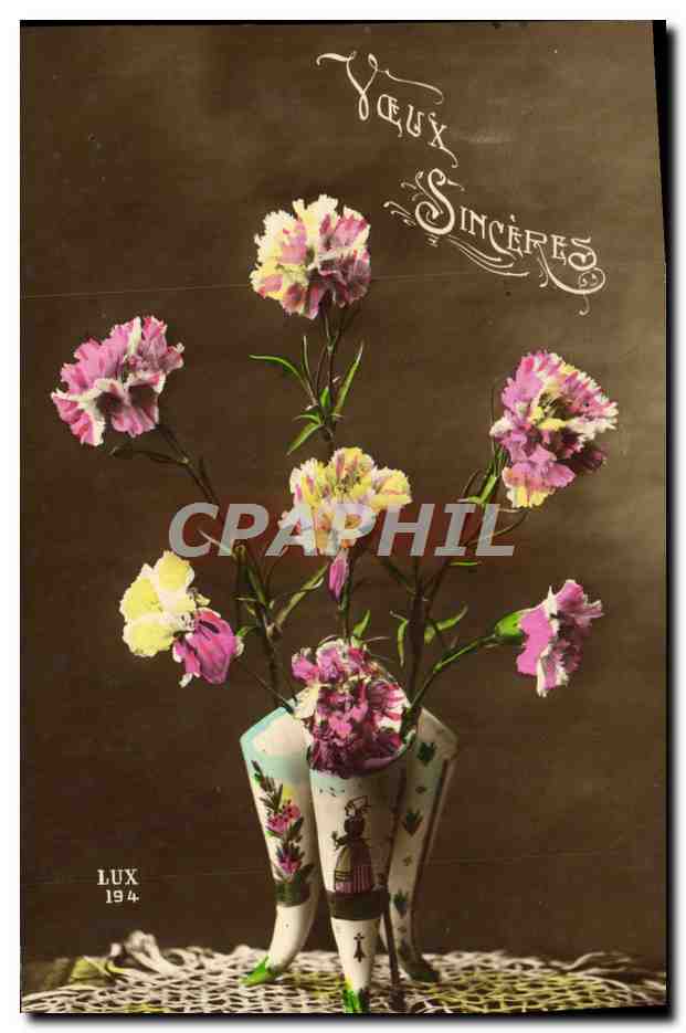 CPA Fantaisie Fleurs 