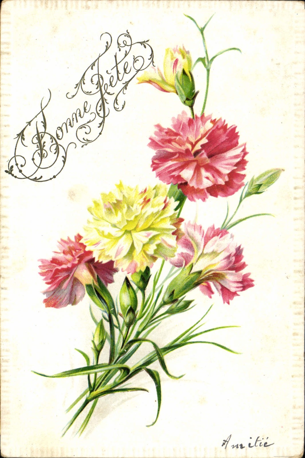 CPA Fantaisie Fleurs 