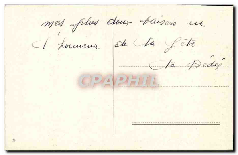 CPA Fantaisie Fleurs  — Verso
